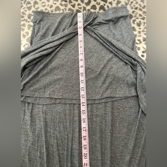Express Faux Wrap Maxi Skirt in Gray Size Small - Picture 11 of 14